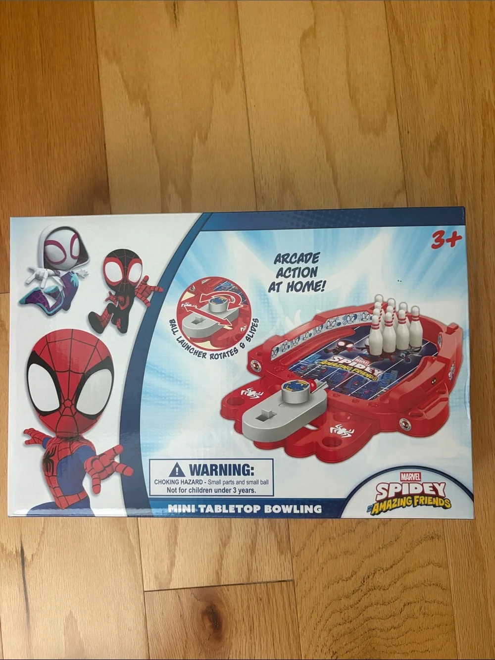 Marvel Spidey mini table top bowling arcade game new Spider-Man